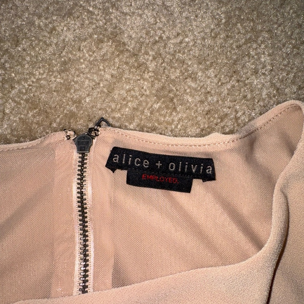 Alice + Olivia Cream Peplum Blouse - Picture 3 of 5